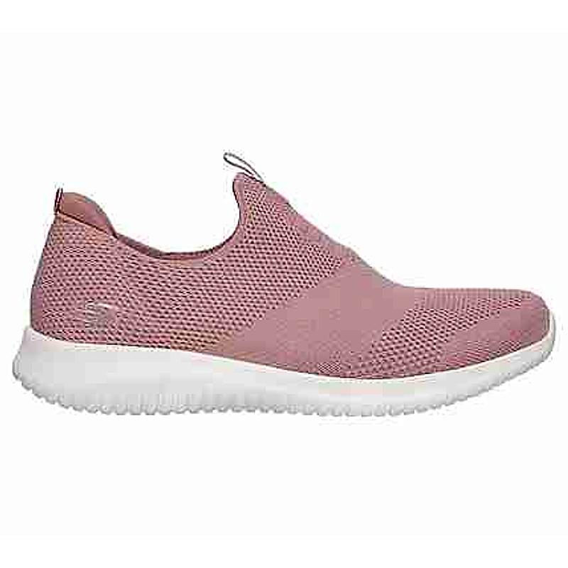 SKECHERS BEIGE WOMEN ULTRA FLEX-FIRST TAKE SLIP ON SNEAKERS