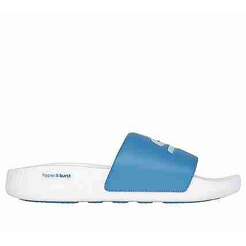 SKECHERS BLUE MEN HYPER SLIDE - DERIVER FLIP FLOPS