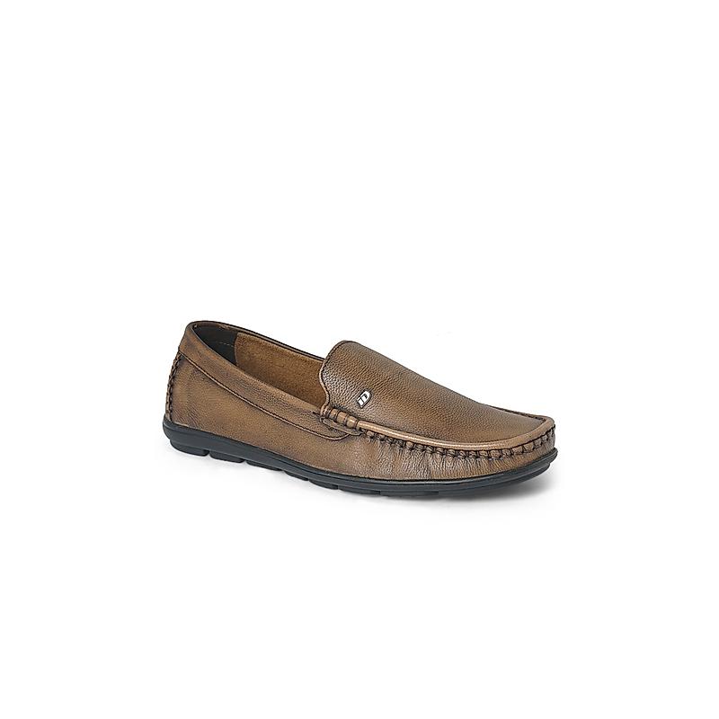 ID TAN MEN LEATHER LOAFERS