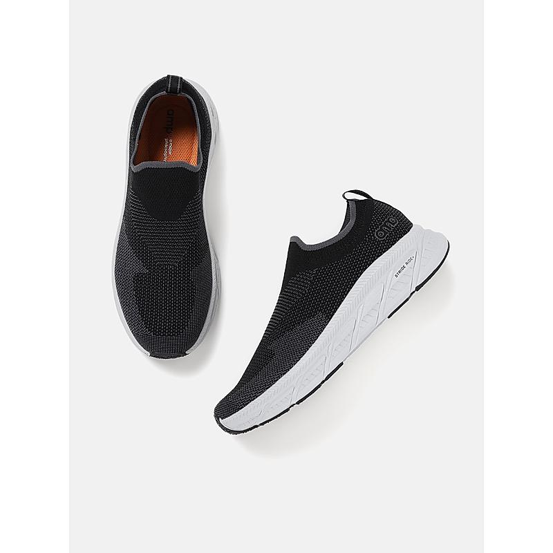 AMP BLACK MEN SLIP-ON SNEAKERS