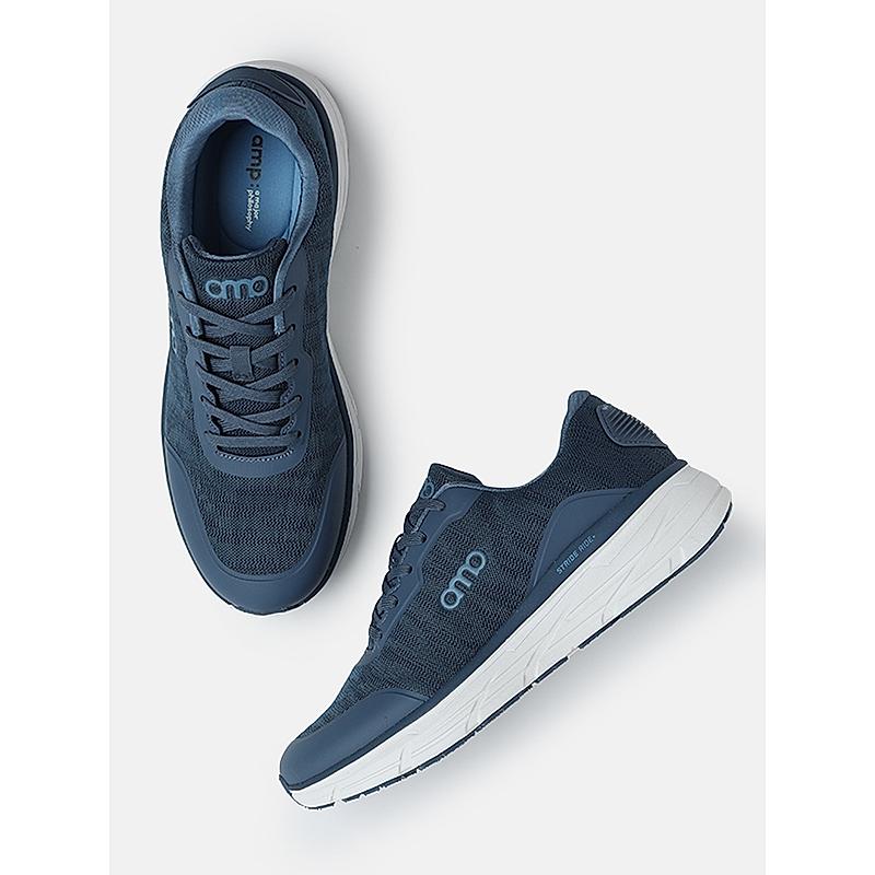 AMP NAVY MEN LACE-UP SNEAKERS