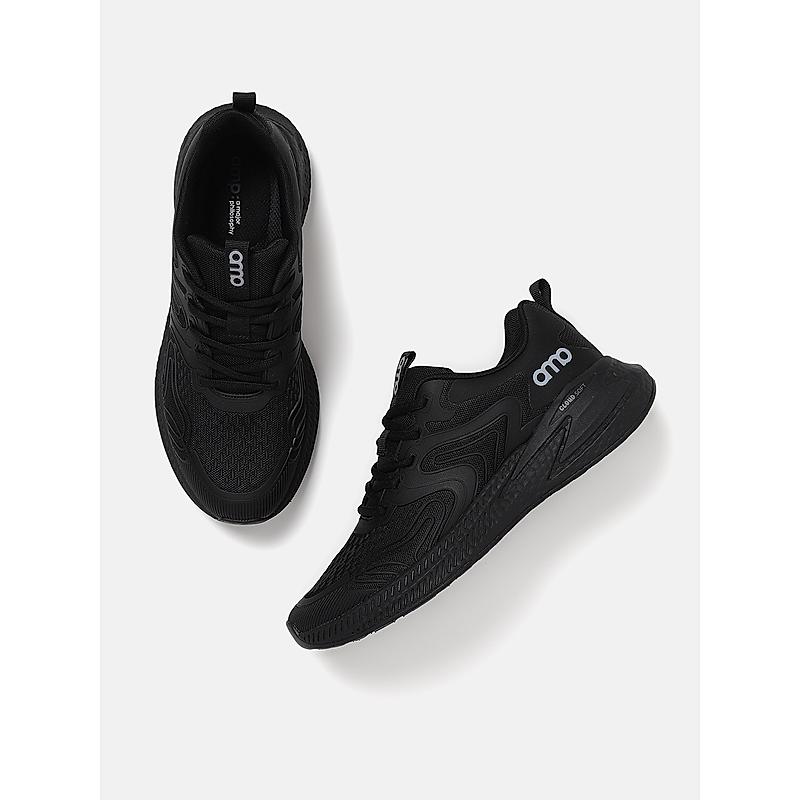 AMP BLACK MEN LACE-UP SNEAKERS