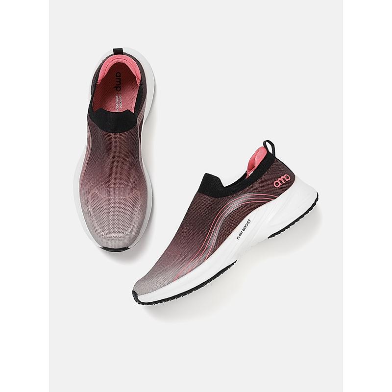 AMP BLACK WOMEN SLIP-ON SNEAKERS