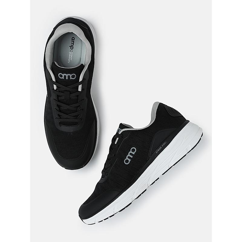 AMP BLACK MEN LACE-UP SNEAKERS