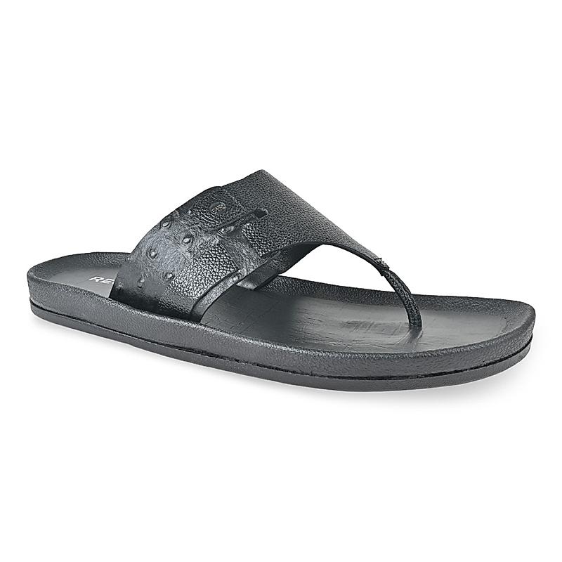 REGAL BLACK MEN CASUAL LEATHER SANDALS