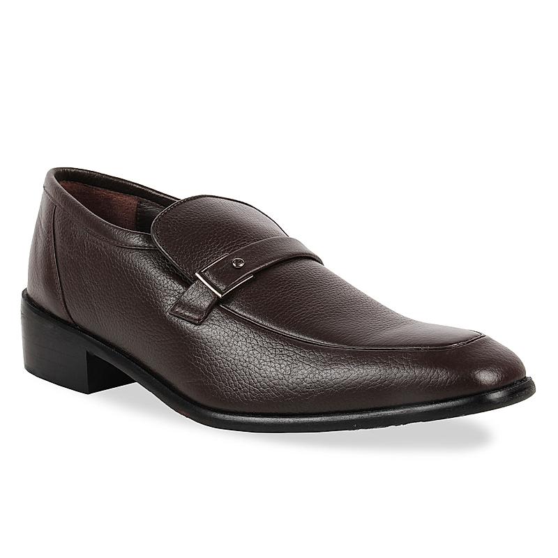 ZUCCARO BY REGAL BROWN MEN LEATHER FORMAL SLIP ON SHOES