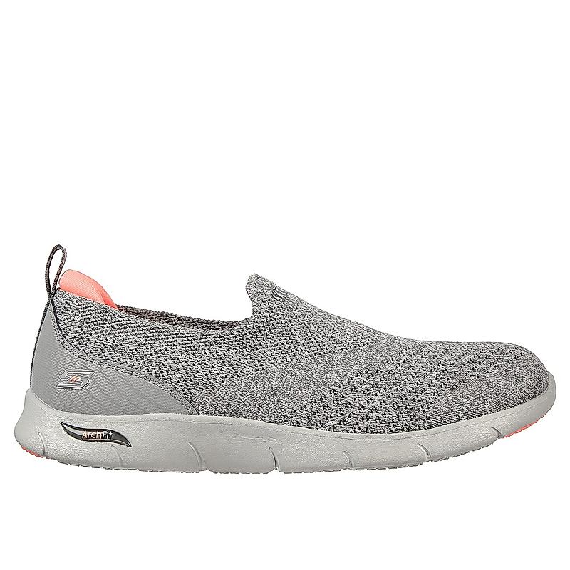 Skechers Grey Women Arch Fit Refine - Don'T Go Slip On Sneakers