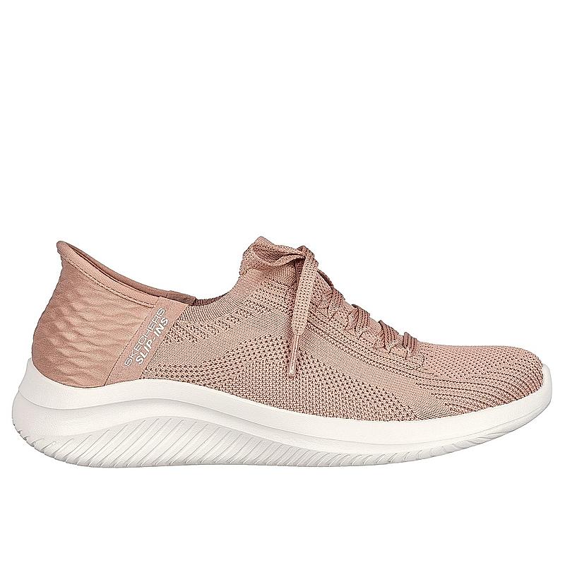 Skechers Tan Women Ultra Flex 3.0-Brilliant Path Slip On Sneakers