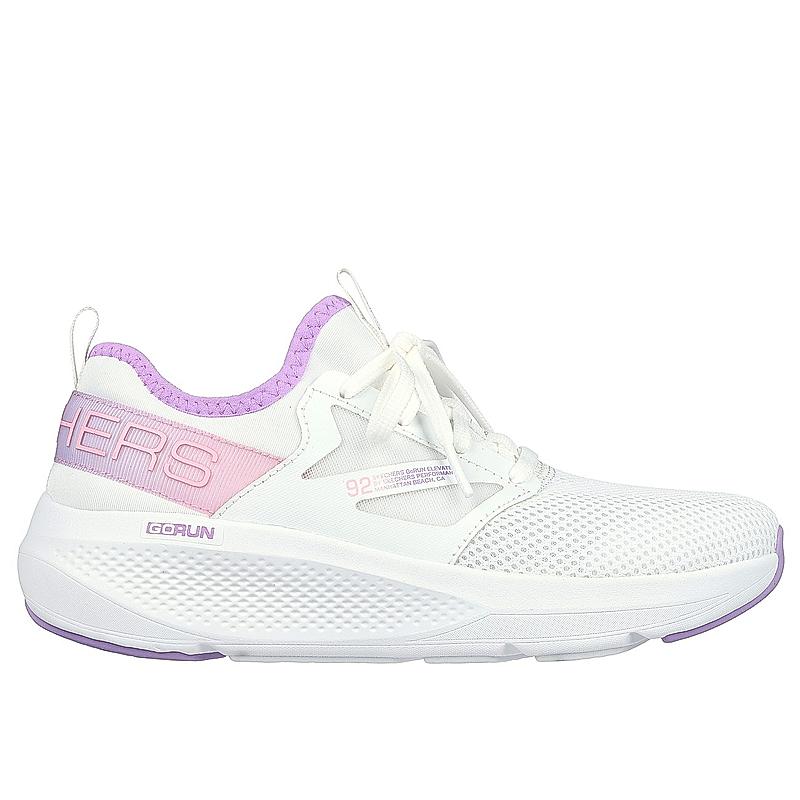 Skechers White Women Go Run Elevate- Quick Stride Slip On Sneakers