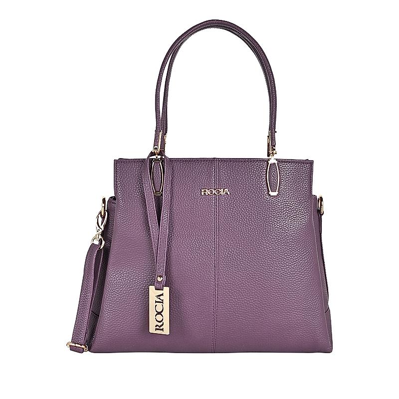 Rocia Purple Women Solid Casual Drymill Handbag