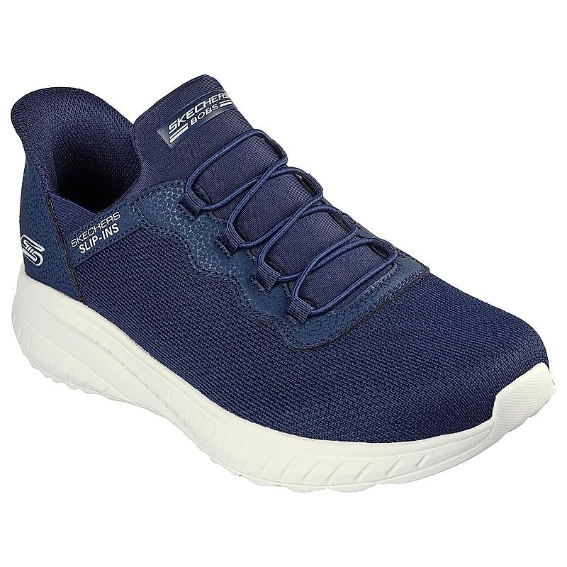 Skechers Navy Blue Bobs Squad Chaos - Daily Hype Slip Ins Sneakers