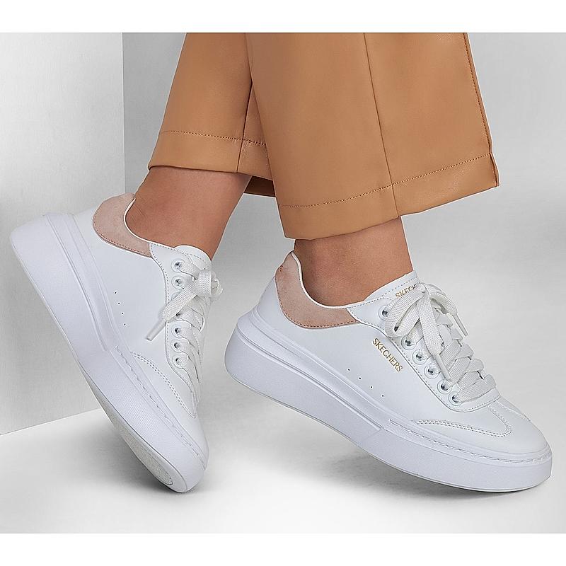 Skechers White Cordova Classic Lace Up Sneakers