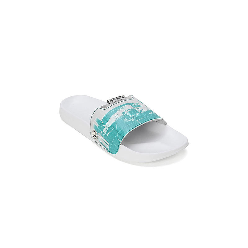 PUMA UNISEX WHITE MAPF1 LEADCAT 2.0 GRAPHIC FLIP FLOPS