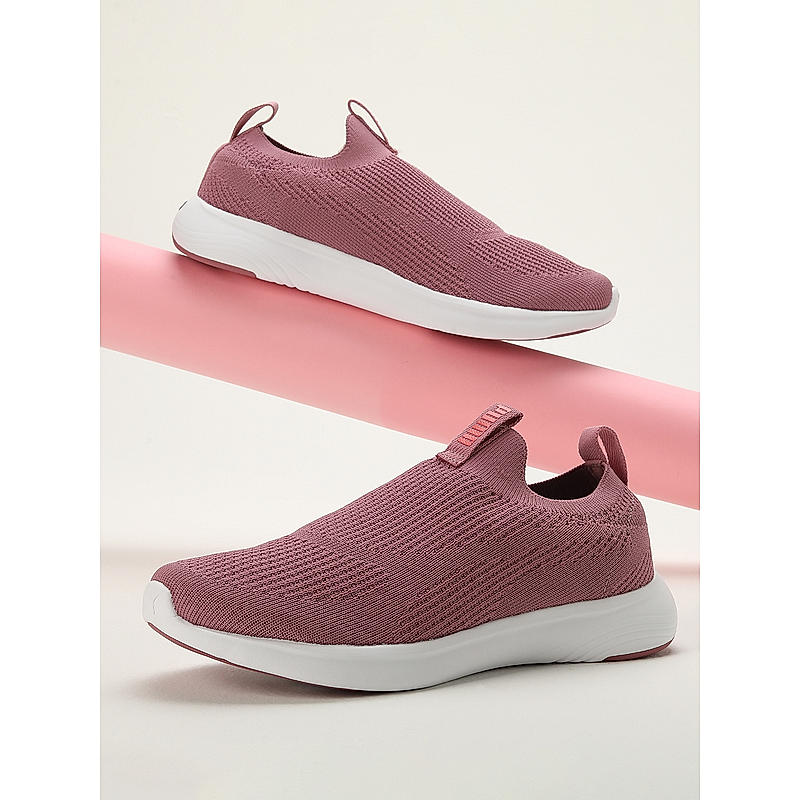 PUMA WOMEN BLUSH SOFTRIDE CLEAN V2 WNS IDP SLIP-ON SNEAKERS