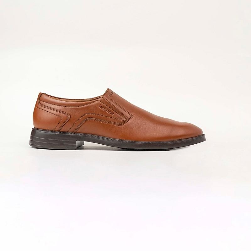 KETHINI TAN MEN LEATHER FORMAL SLIP ON SHOES