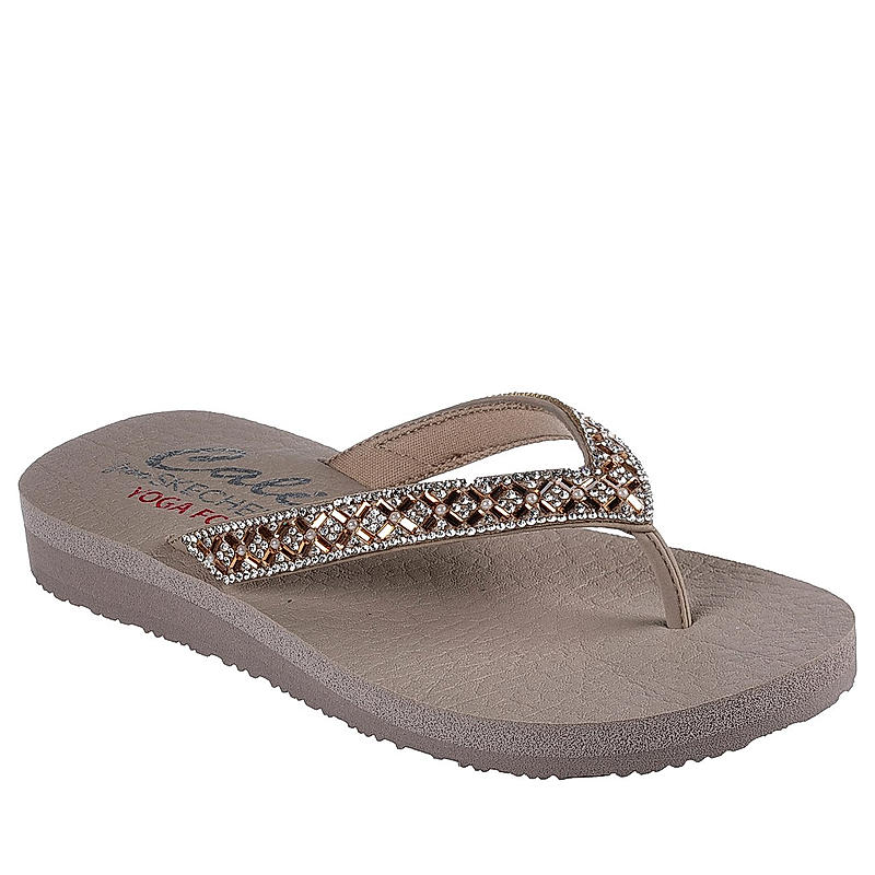 Skechers Taupe Womens Meditation - Lotus Bae Sandals