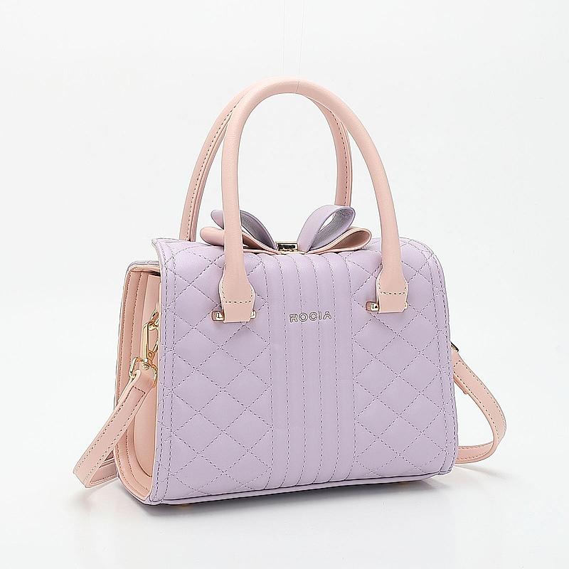 Rocia Purple Women Quilted Cute Casual Handbag