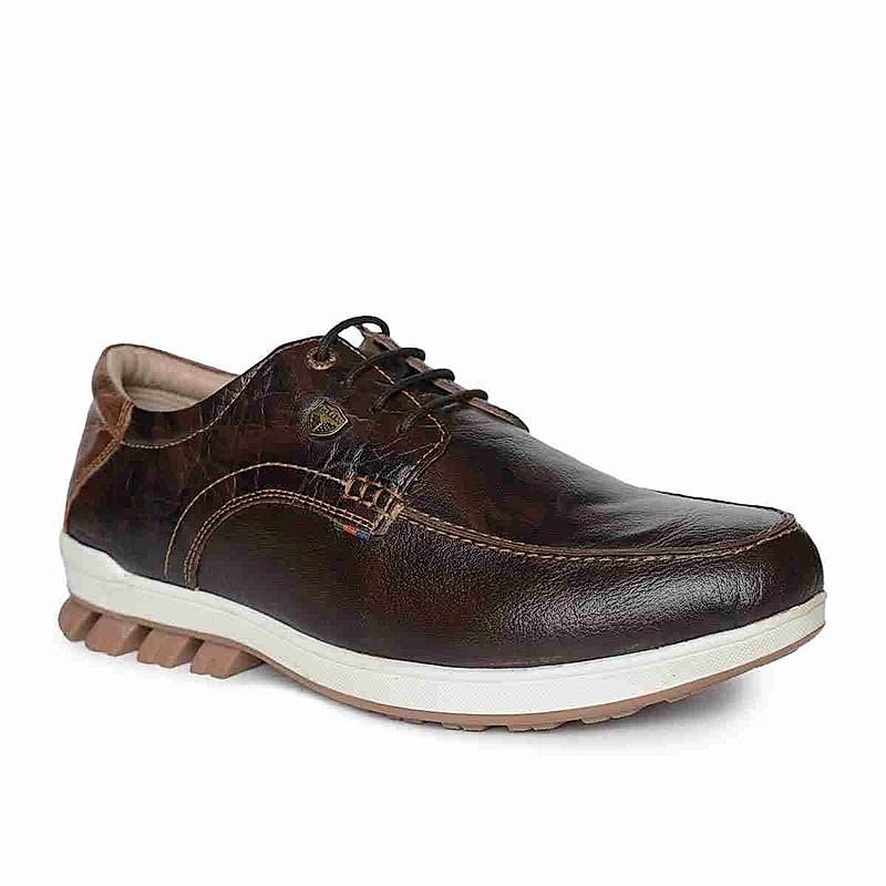 BUCKAROO BROWN MEN KAAJ CASUAL LACE-UP