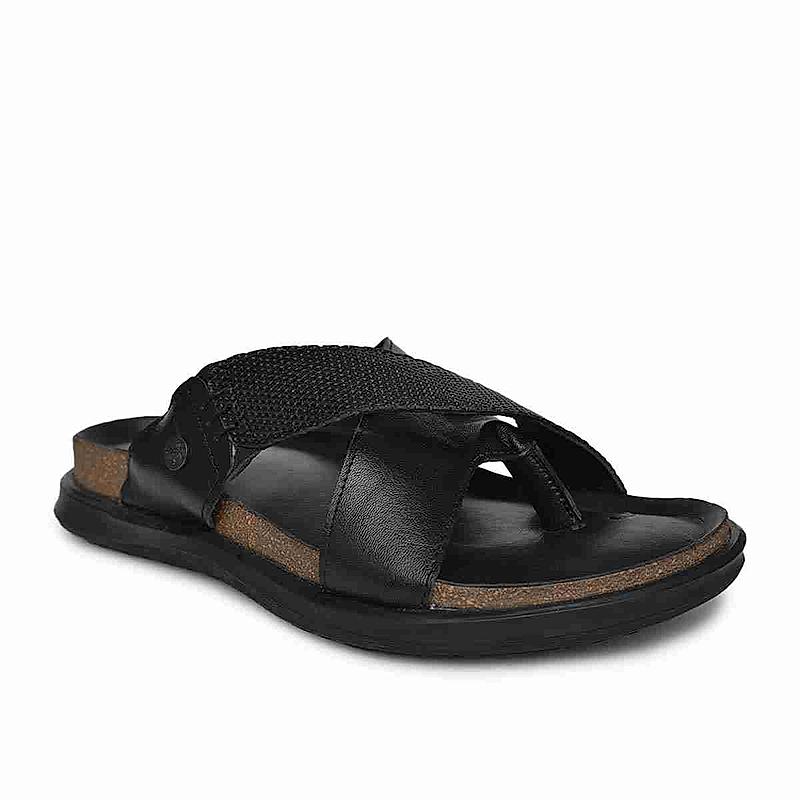 BUCKAROO BLACK MEN FEEST SANDALS