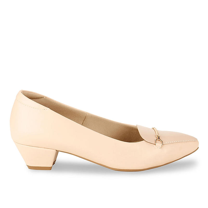 Rocia Nude Women Cuban Heeled Pumps