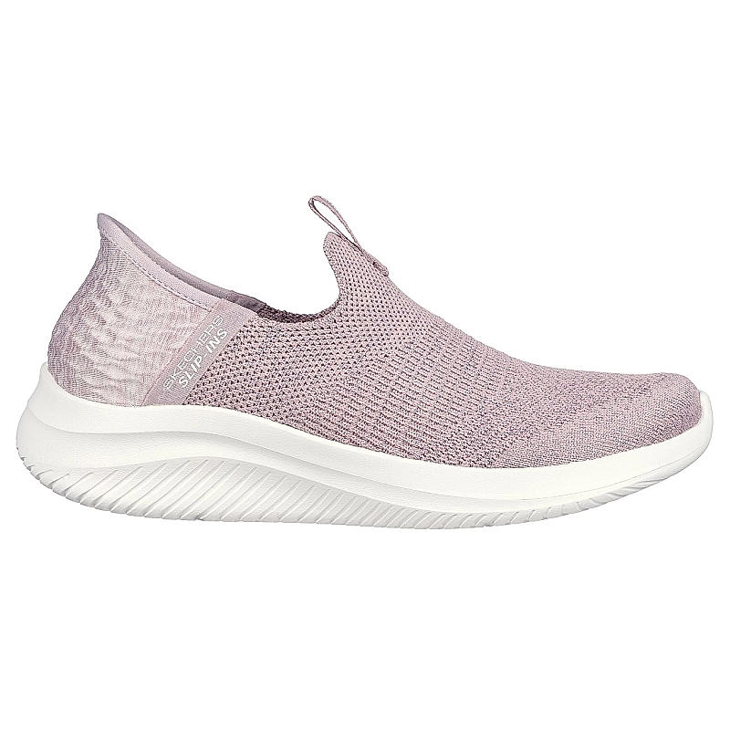 SKECHERS MAUVE WOMENS ULTRA FLEX 3.0-SMOOTH STEP SNEAKERS