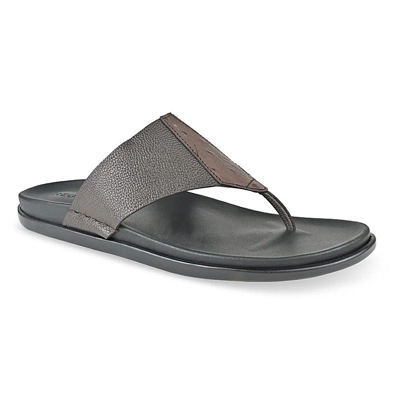 Regal Brown Men Leather Sandals