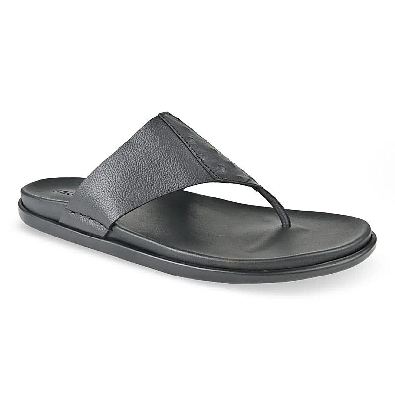 Regal Black Men Leather Sandals