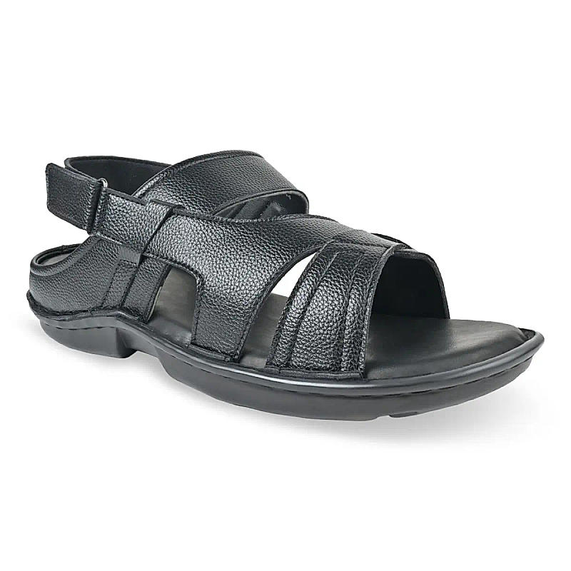 Regal Black Men Sandals