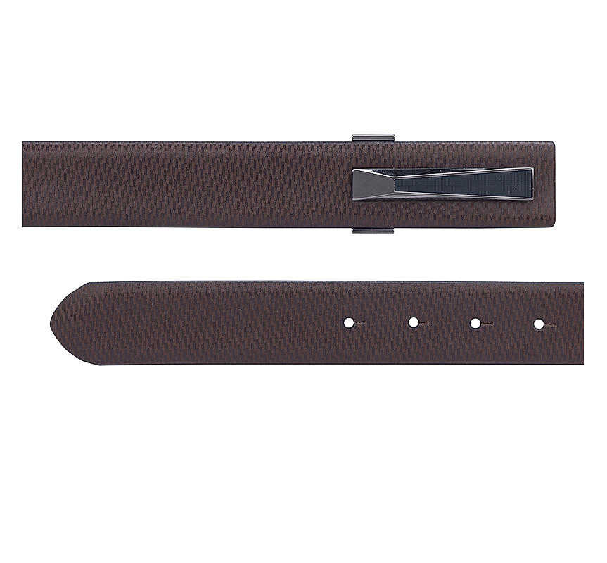 Brown Lizard Textured Men's Belt