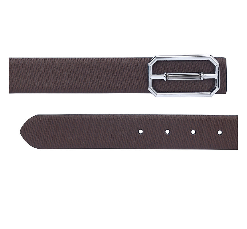 Brown Lizard Textured Men's Belt