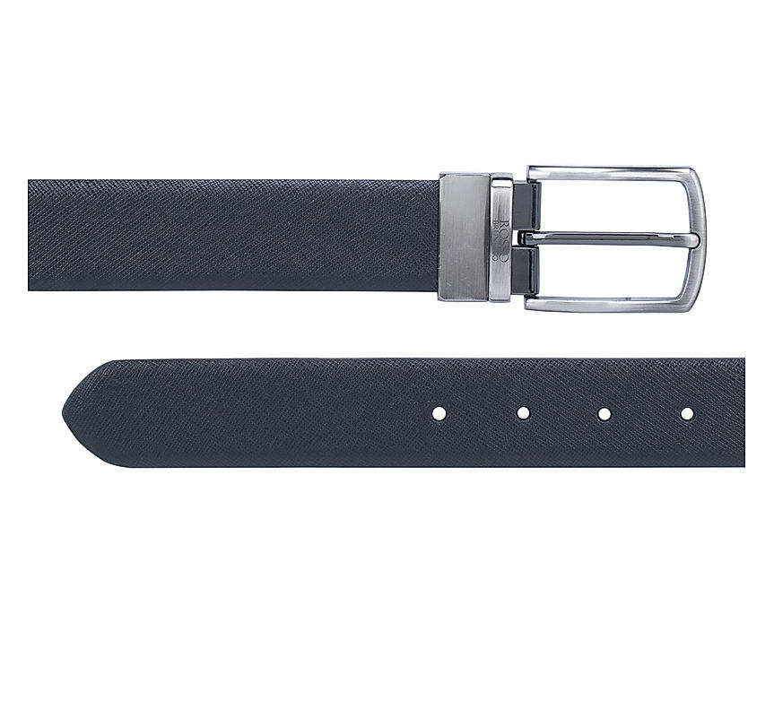 Black Saffiano Reversible Men's Belt