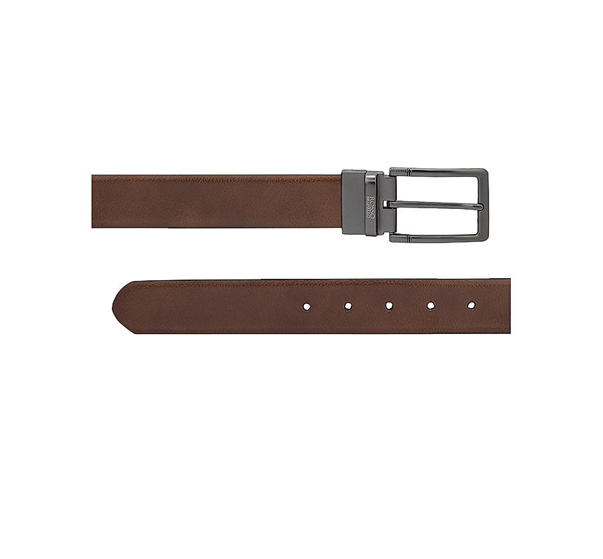 Tan and Black Reversible Men's Belt