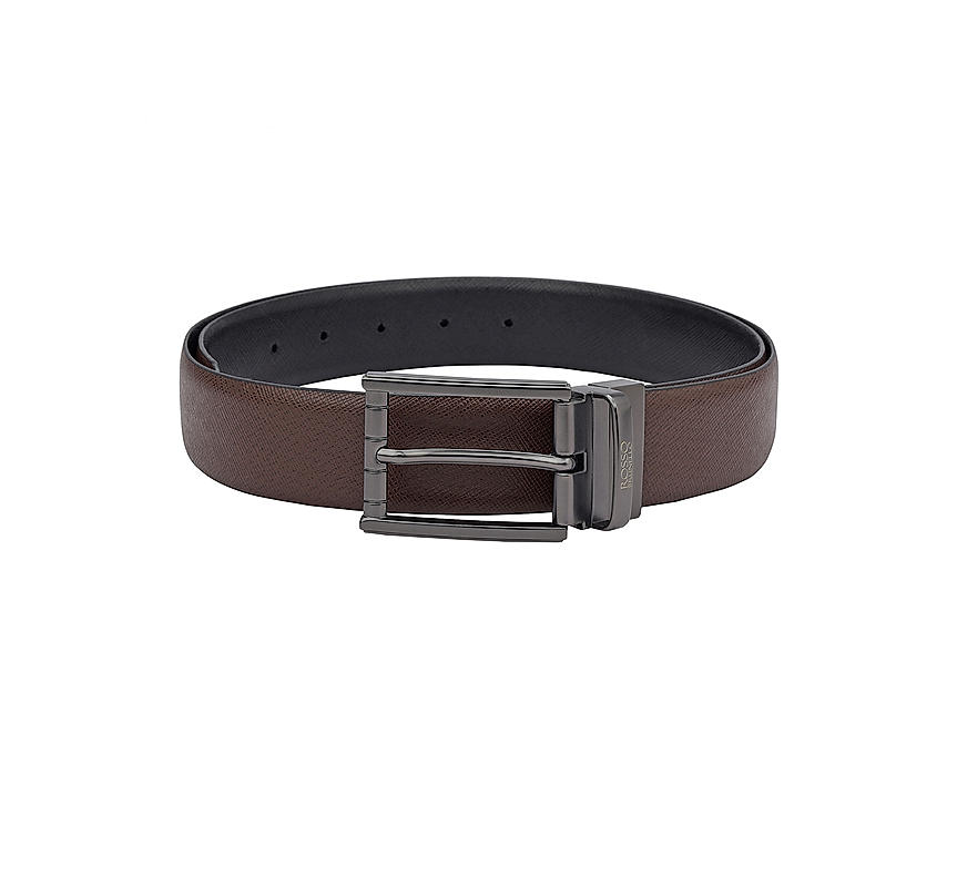 Brown and Black Reversible Men's Belt