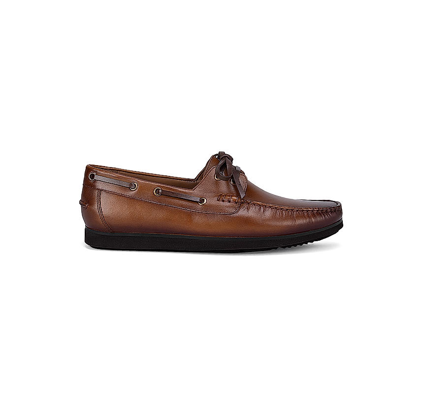 Tan Leather Boat Shoes