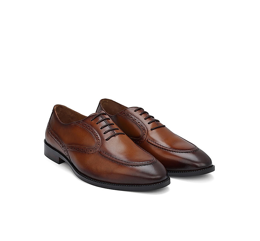 Tan Leather Brogue Lace Ups