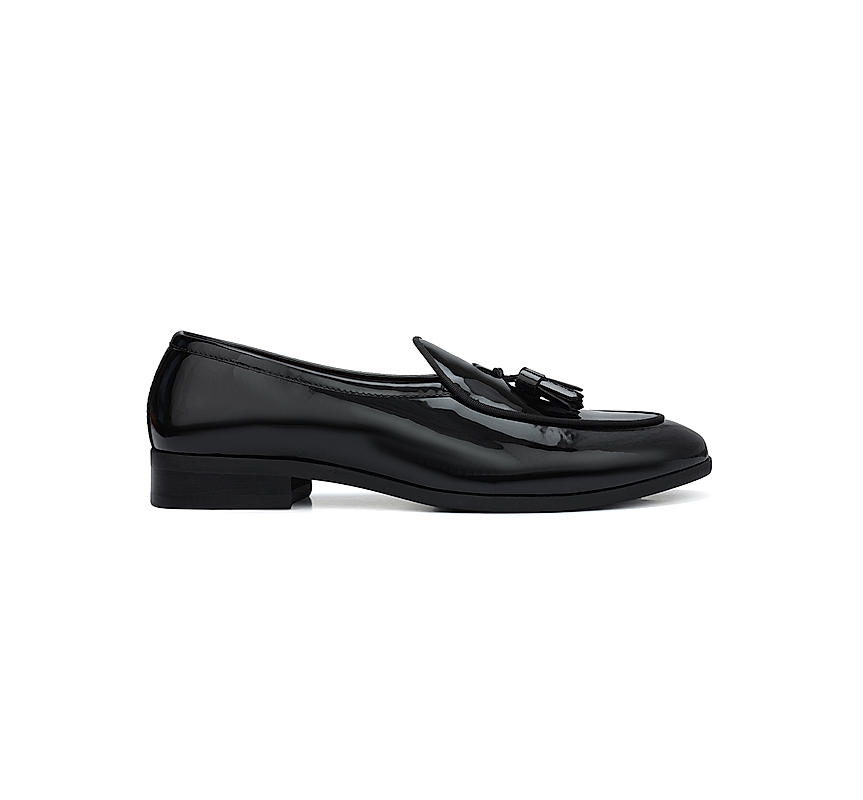 Black Patent Leather Loafers