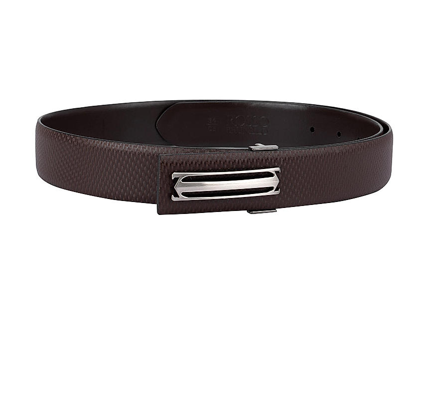 Coffee Fish Textured Men's Belt