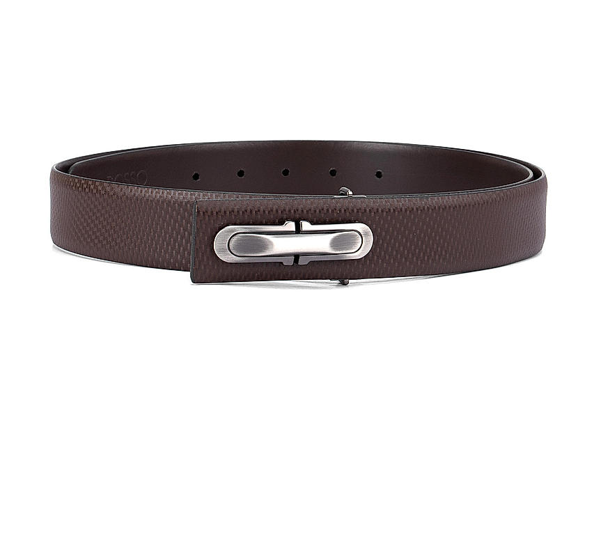 Brown Fish Textured Men's Belt