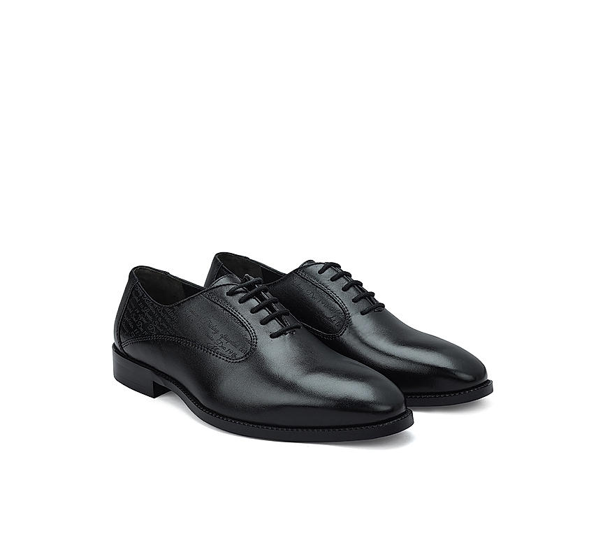 Black Signato Leather Lace Ups