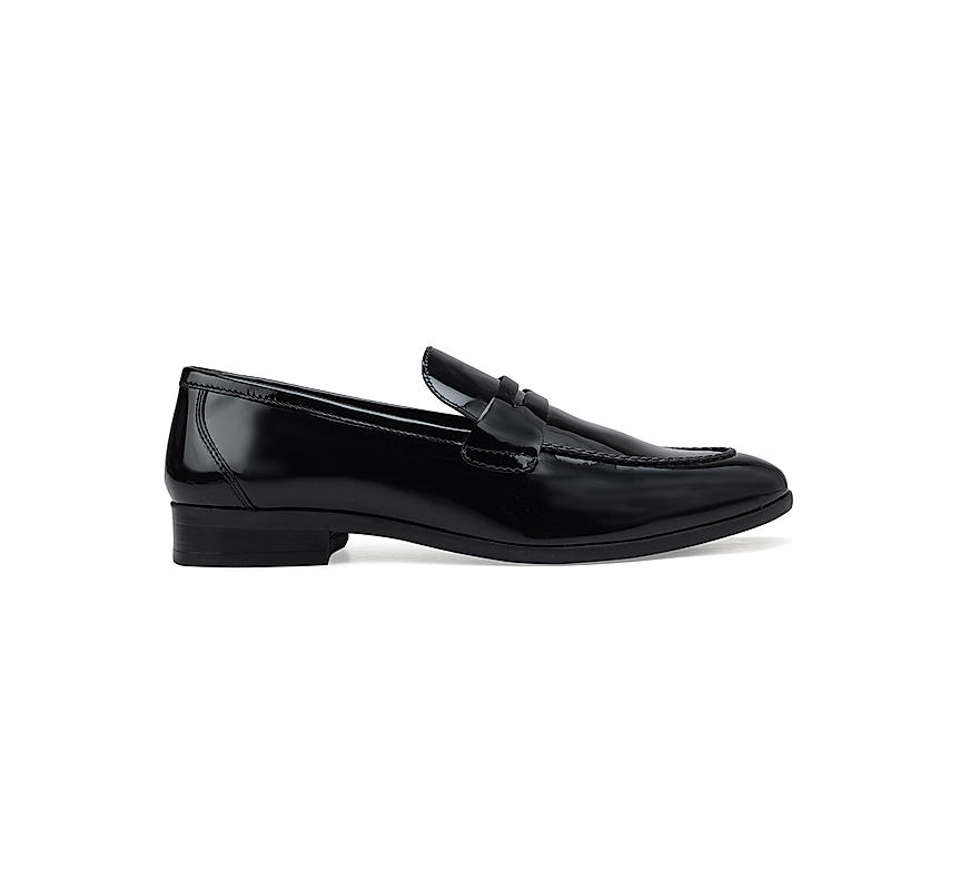 Black Patent Leather Loafers