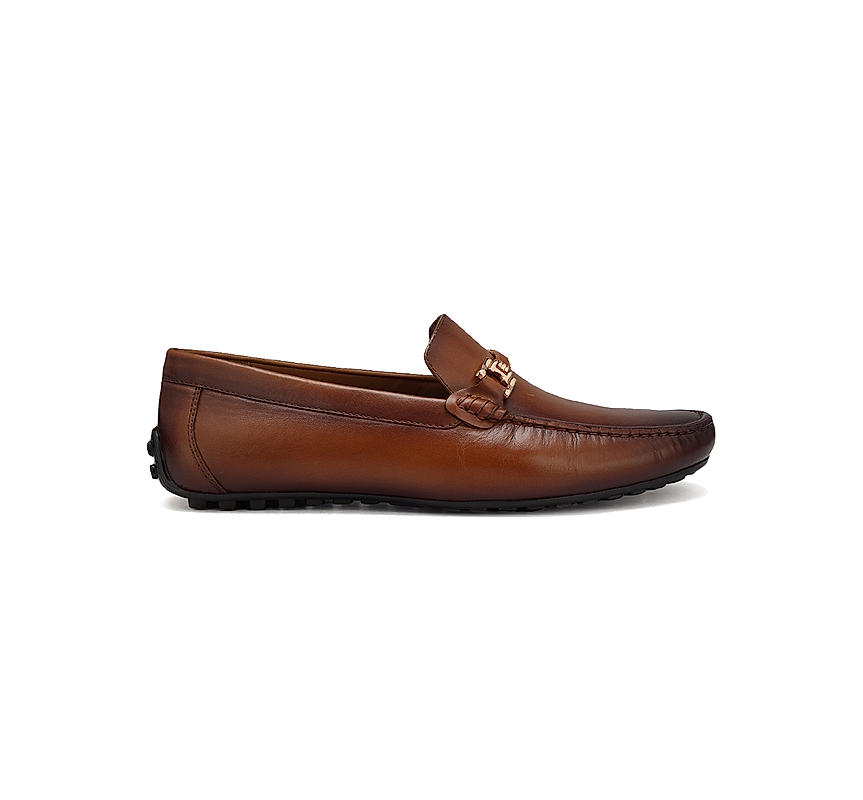 Tan Leather Moccasins