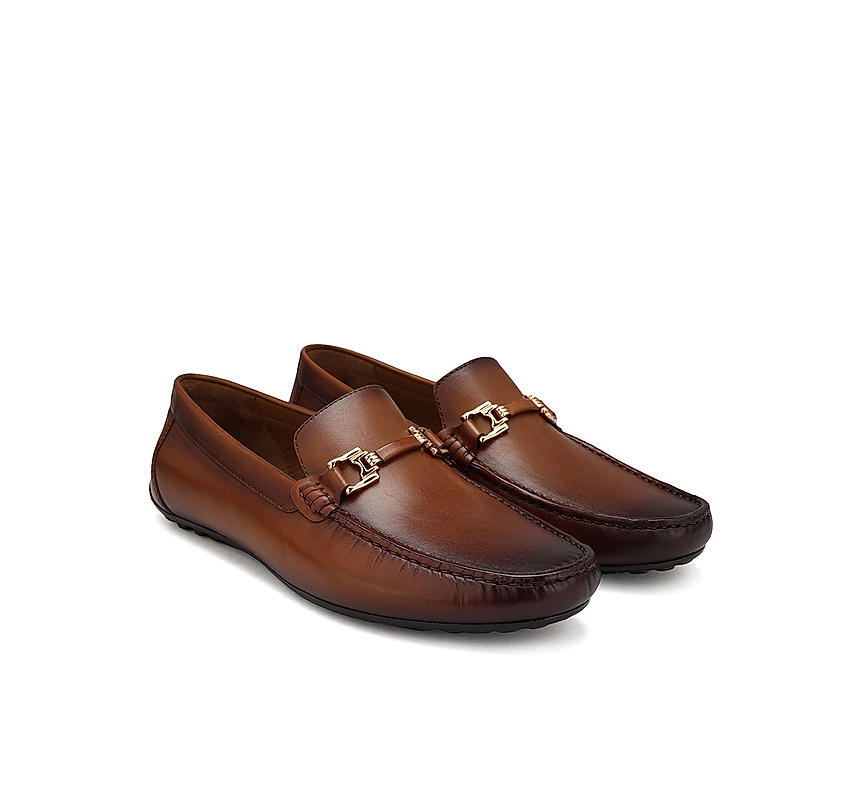 Tan Leather Moccasins