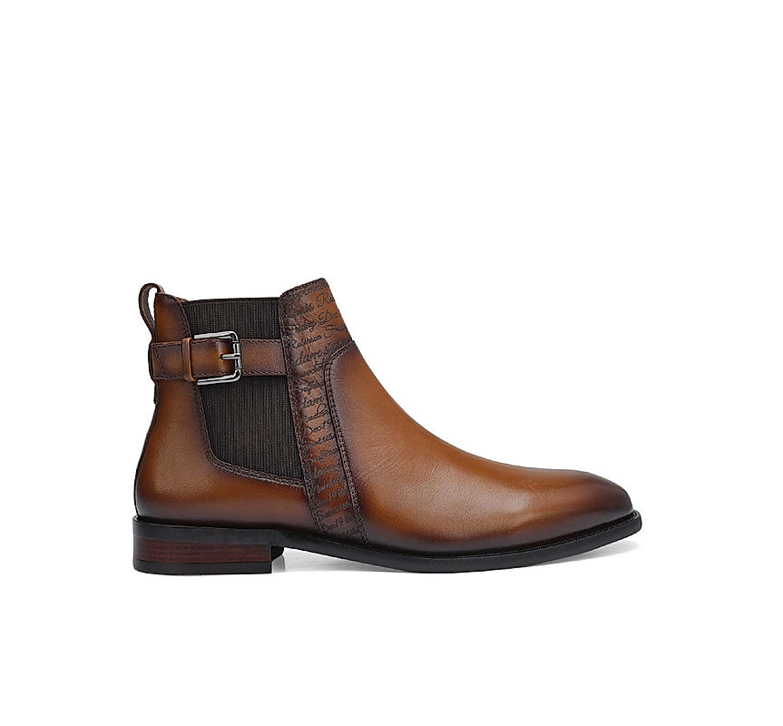 Tan Signato Leather Boots