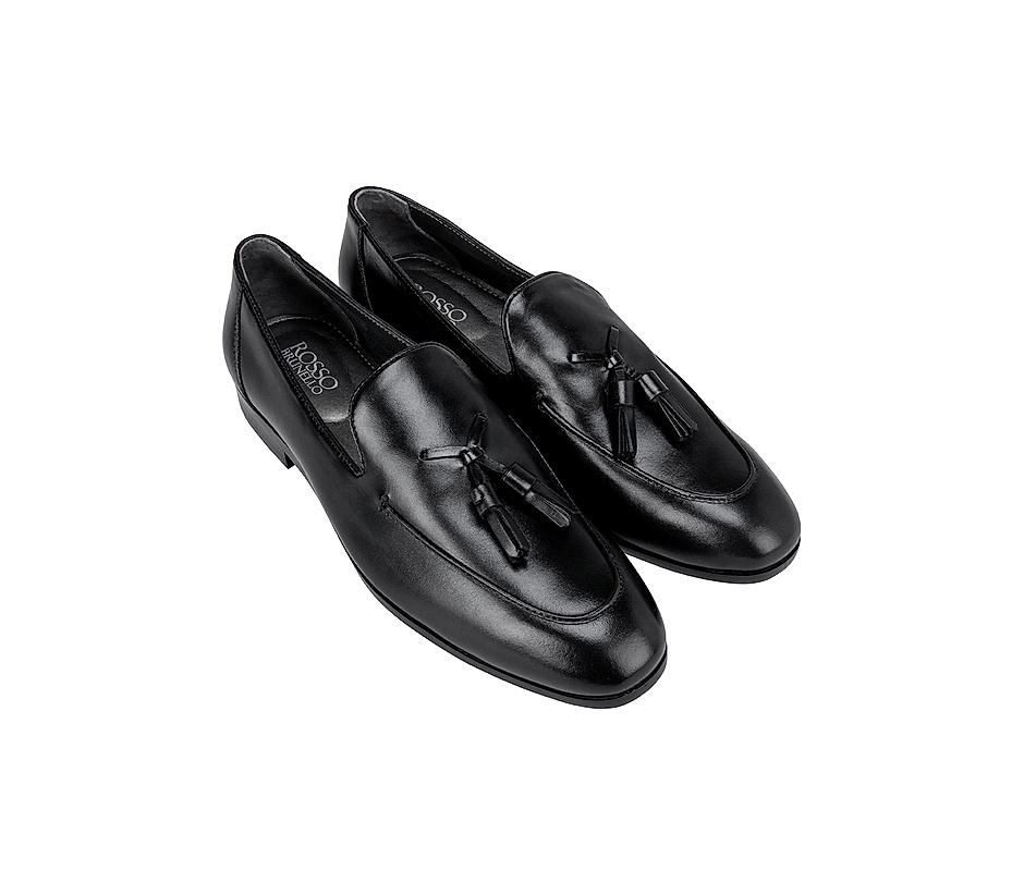 Black Loafers with Tassels
