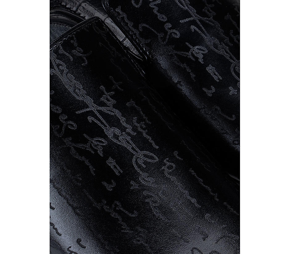 Black Signato Leather Mules