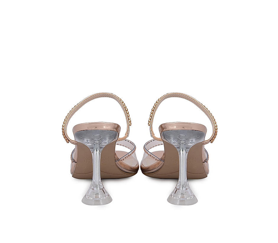 Embellished strappy sales heels