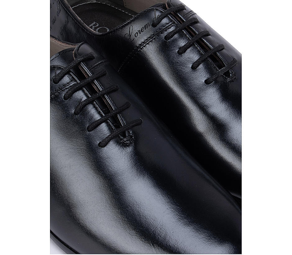 Black Signato Leather Lace Ups