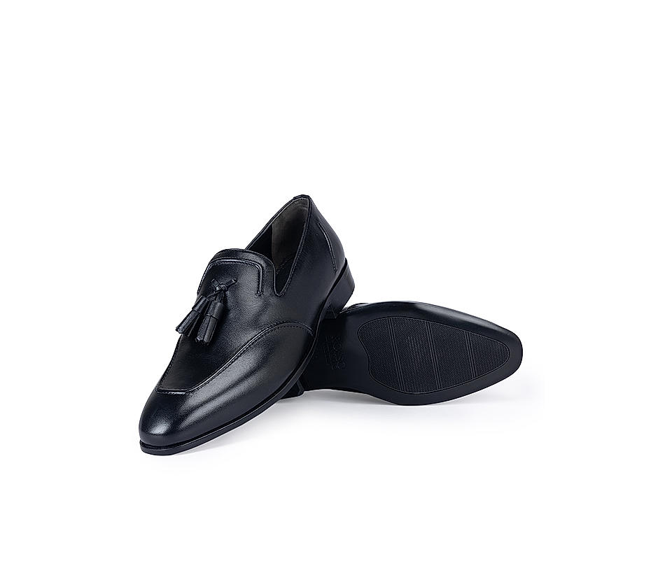 Black Loafers With Tassels
