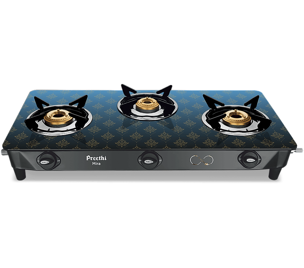 Preethi 3 burner stove top