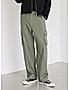 KOTTY MEN'S SOLID MID RISE STRAIGHT FIT COMFORTABLE AND STRECHABLE CARGO JEANS